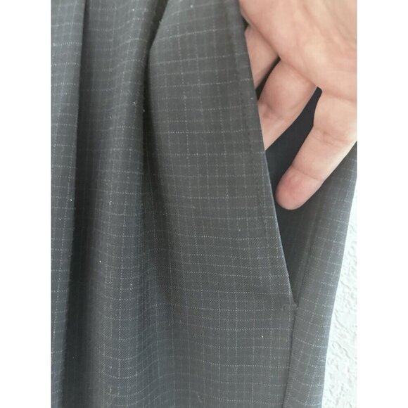 Men's Roundtree  & Yorke‎ Blue Chino Pants Pincheck Wool Pleated Size 38 x 32 - Picture 6 of 8